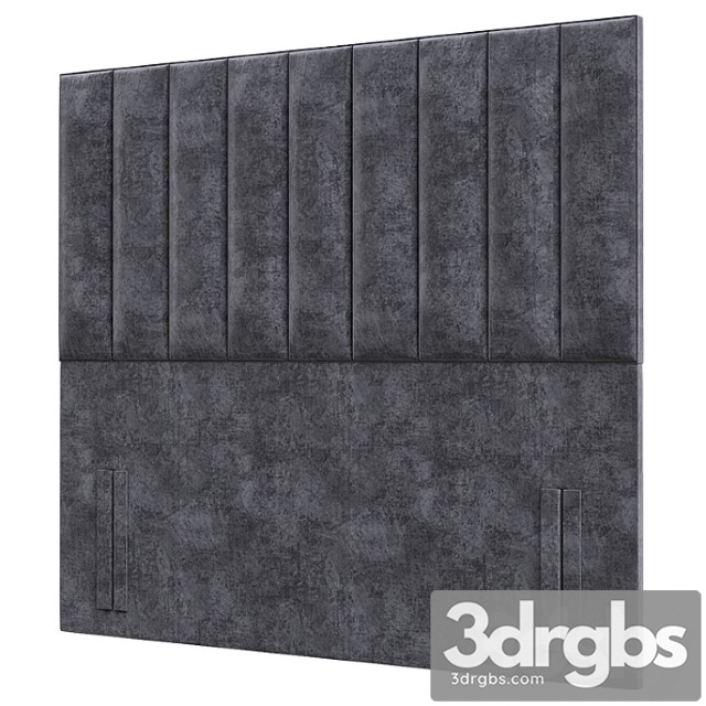 Tubes vertical upholstered headboard 3dsmax Download - thumbnail 1