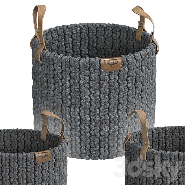 UGG Tulum Laundry Basket 3DSMax File - thumbnail 1