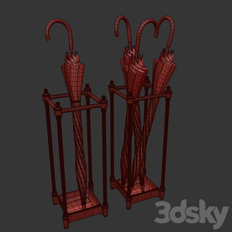 Umbrella stand EICHHOLTZ 105917 ARMADALE 3DS Max Model - thumbnail 2