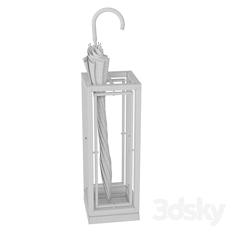 Umbrella stand Eichholtz 109307 Blackrock 3DS Max Model - thumbnail 2