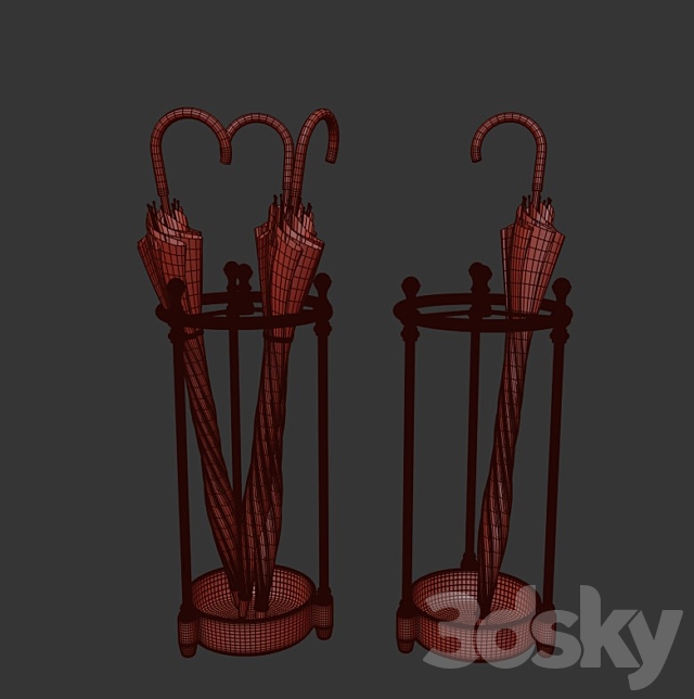 Umbrella stand Eichholtz 109309 Artman 3DSMax File - thumbnail 2