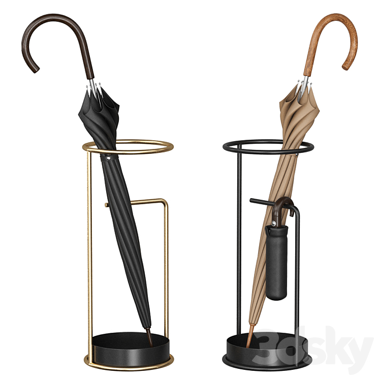 Umbrella stand Minimum Calligaris 3DS Max Model - thumbnail 1