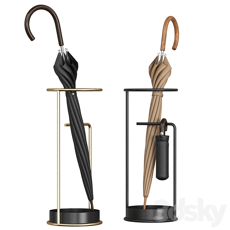 Umbrella stand Minimum Calligaris 3DS Max Model - thumbnail 2