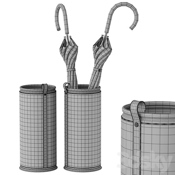 Umbrella stand Pinetti 3DS Max Model - thumbnail 2