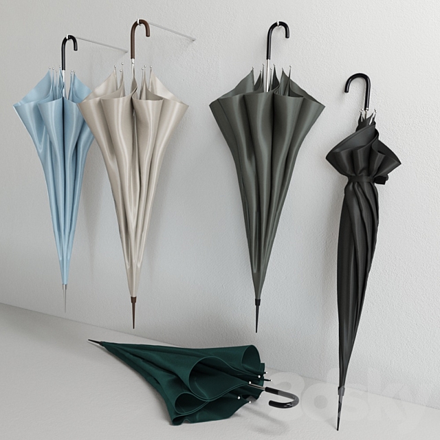 Umbrellas 3DS Max Model - thumbnail 1