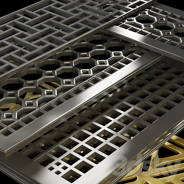 Ventilation grille and radiator 3DSMax File - thumbnail 2