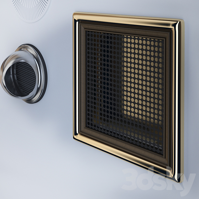 Ventilation grilles and diffusers 3DS Max Model - thumbnail 2