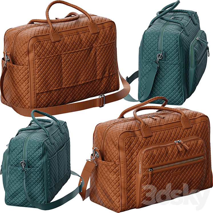 Vera_Bradley_Iconic_Weekender_Travel_Bag 3DS Max - thumbnail 1