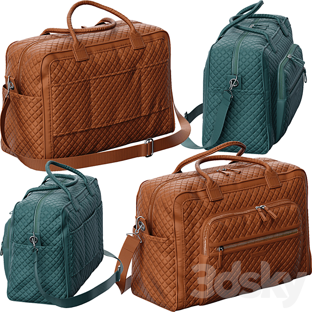 Vera_Bradley_Iconic_Weekender_Travel_Bag 3DSMax File - thumbnail 1