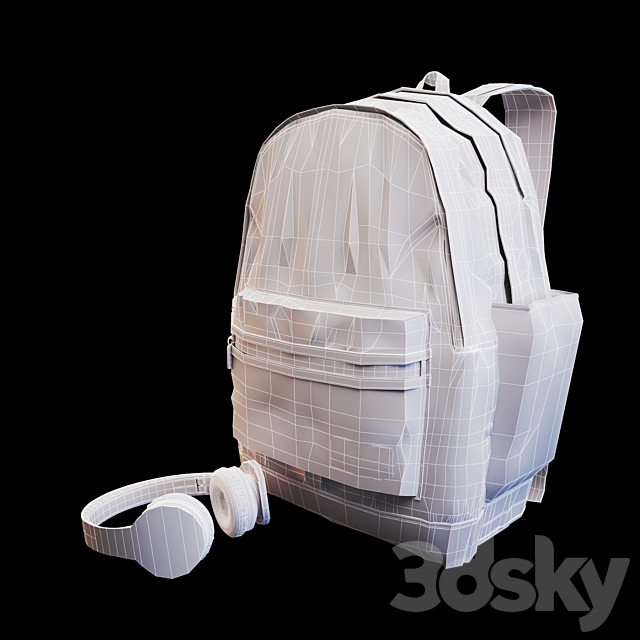 Victoria’s Secret Backpack 3DS Max Model - thumbnail 3