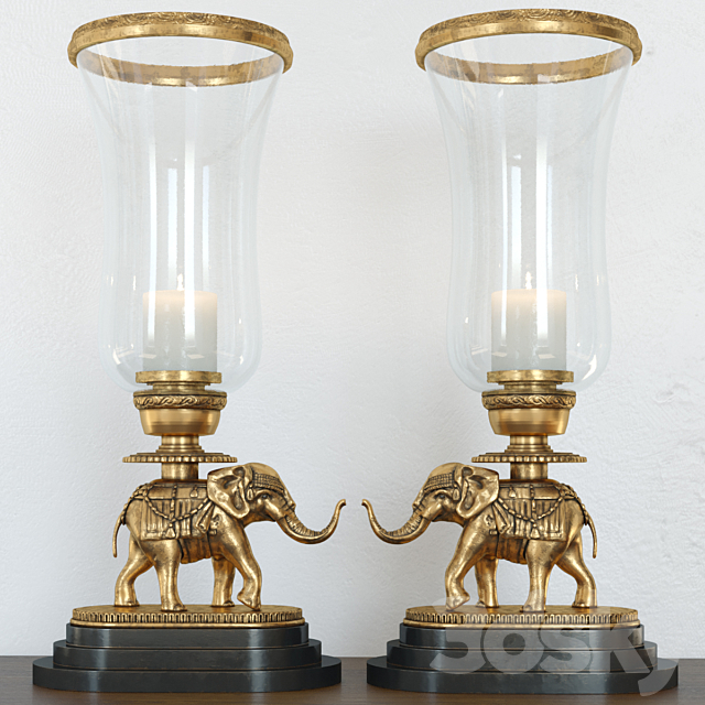 vintage.elephant.lamp 3DSMax File - thumbnail 1