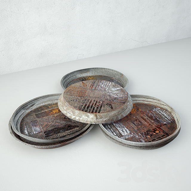 Vintage Ethiopian Split Bowls 3DSMax File - thumbnail 5