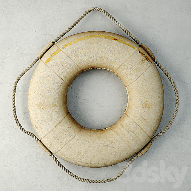 Vintage Life Preserver 3DSMax File - thumbnail 1