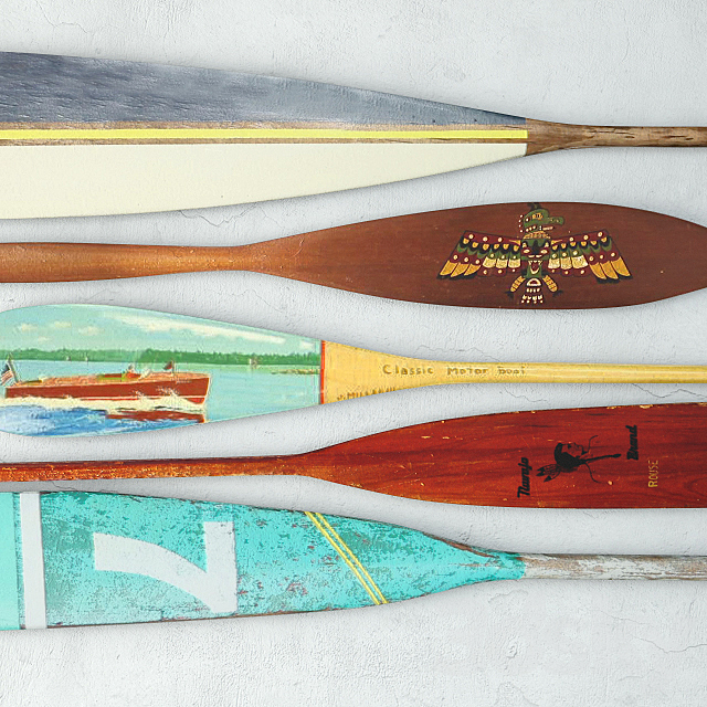 Vintage Oars and Paddles 3DSMax File - thumbnail 3