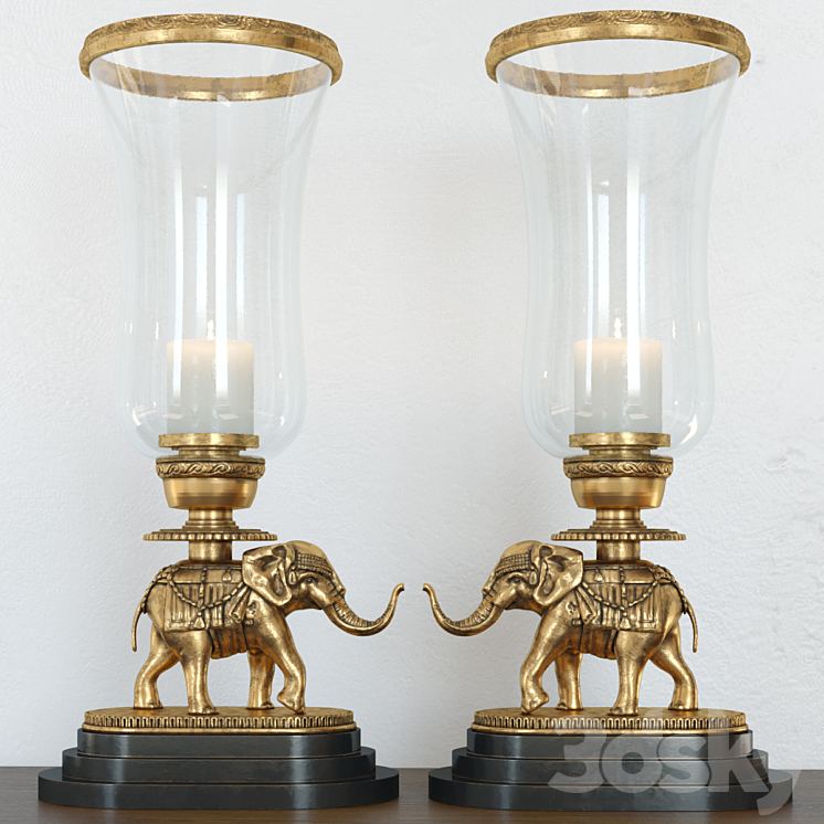 vintageelephantlamp 3DS Max - thumbnail 1