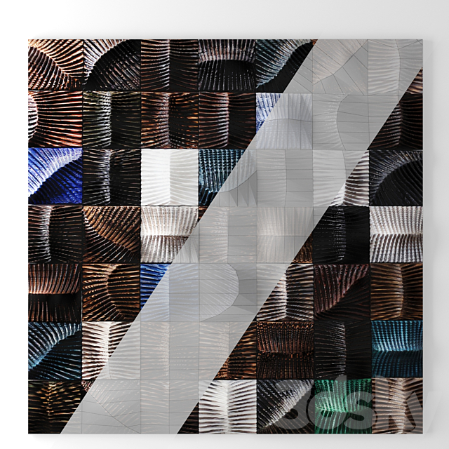 Wall art Etienne Moyat Sculpteur. wall decor. wooden decor. panel. picture. abstraction. wooden 3DSMax File - thumbnail 3