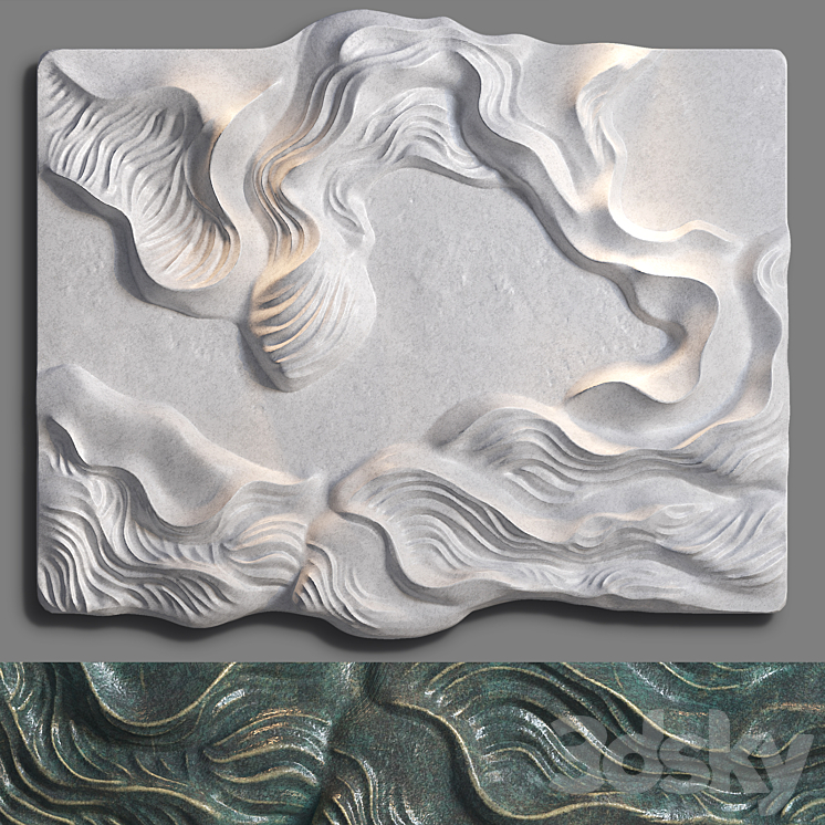 Wall-art Sculpture 1 3DS Max Model - thumbnail 1