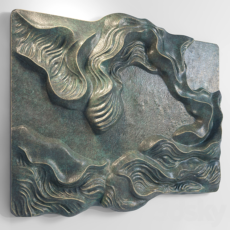 Wall-art Sculpture 1 3DS Max Model - thumbnail 2