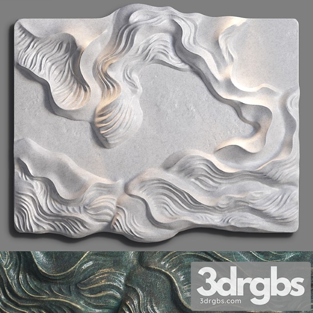 Wall Art Sculpture 1 3dsmax Download - thumbnail 1