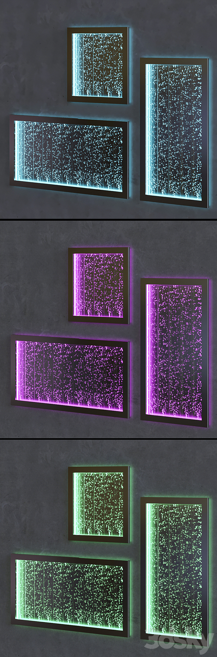 Wall Bubble Panels 3DS Max - thumbnail 2