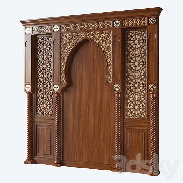 Wall decor 005. Arabic arc 3DSMax File - thumbnail 1