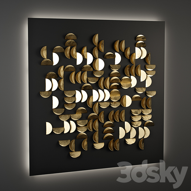 wall decor 02 3DS Max Model - thumbnail 2