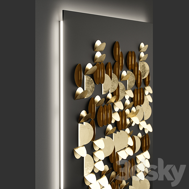 wall decor 02 3DS Max Model - thumbnail 4