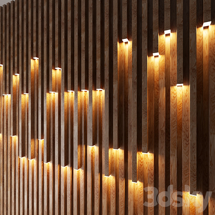 wall decorate light 2 3DS Max - thumbnail 2