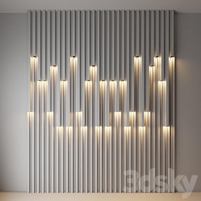 wall decorate light 2 3DSMax File - thumbnail 3