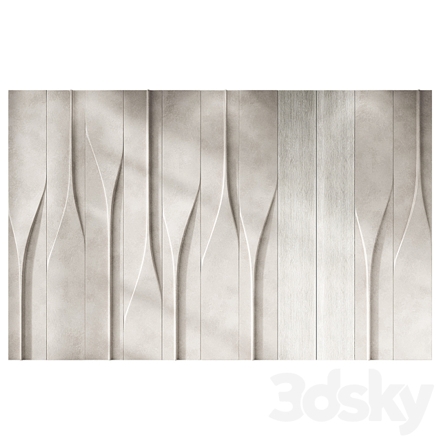 Wall decorative panels 3DS Max Model - thumbnail 4