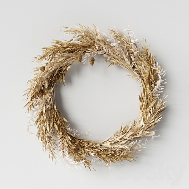 Wall hanging Pampas Ring-01 3DS Max Model - thumbnail 2