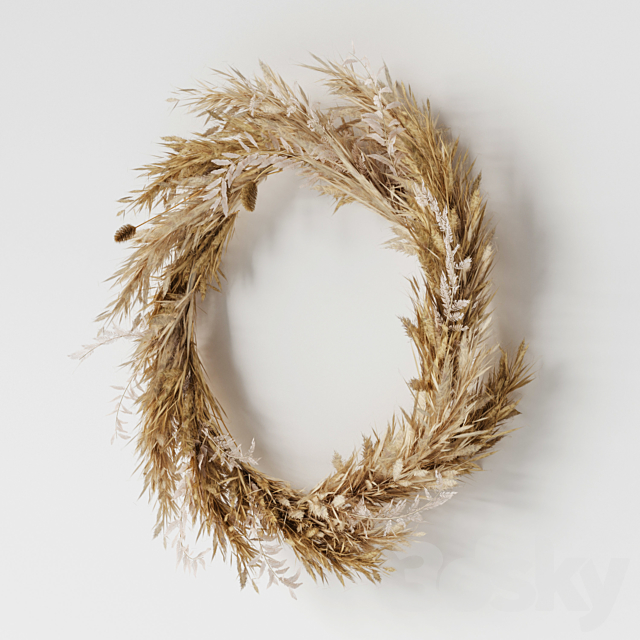 Wall hanging Pampas Ring-01 3DS Max Model - thumbnail 3