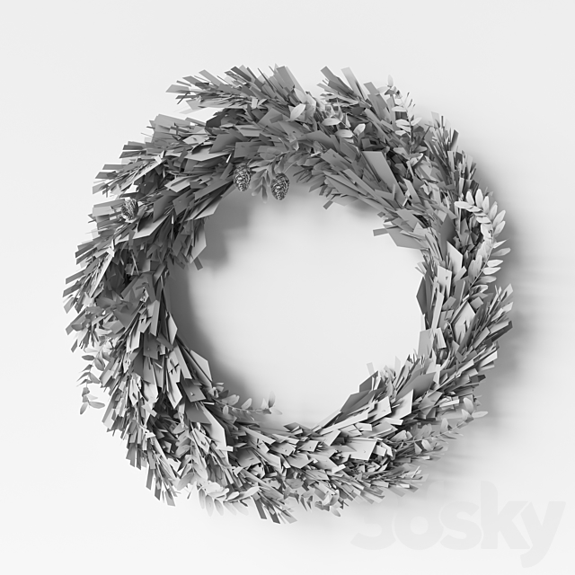 Wall hanging Pampas Ring-01 3DS Max Model - thumbnail 4