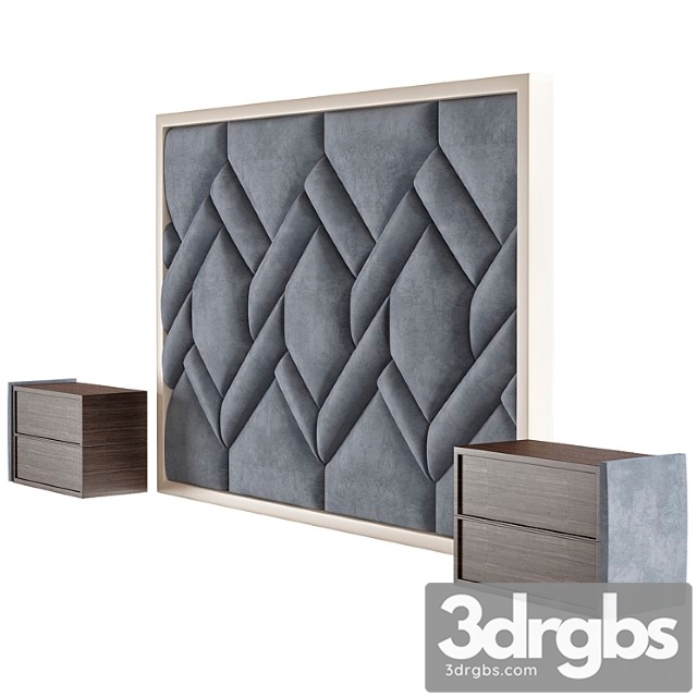 Wall Headboard Collection 025 1 3dsmax Download - thumbnail 1