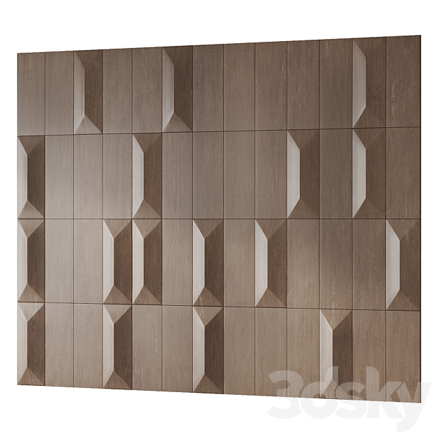 Wall Panel 002 | Wall Panel 3DS Max Model - thumbnail 6