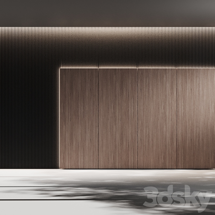 Wall panel 01 3DS Max Model - thumbnail 1