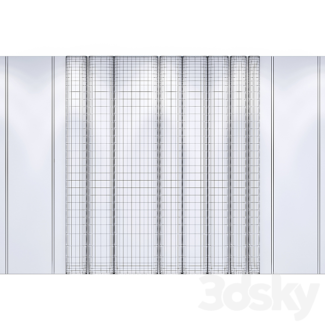 Wall panel 01 3DS Max Model - thumbnail 2