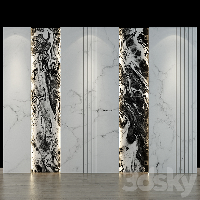 Wall Panel 09 3DSMax File - thumbnail 1