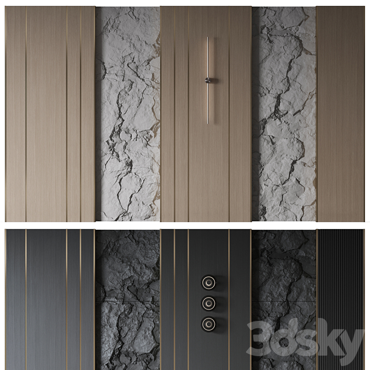 Wall panel ?10 3DS Max - thumbnail 2