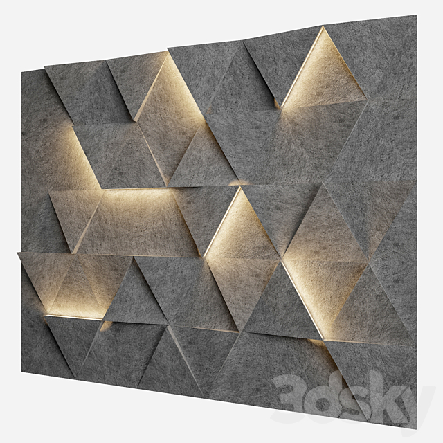 Wall Panel 11 3DS Max Model - thumbnail 2