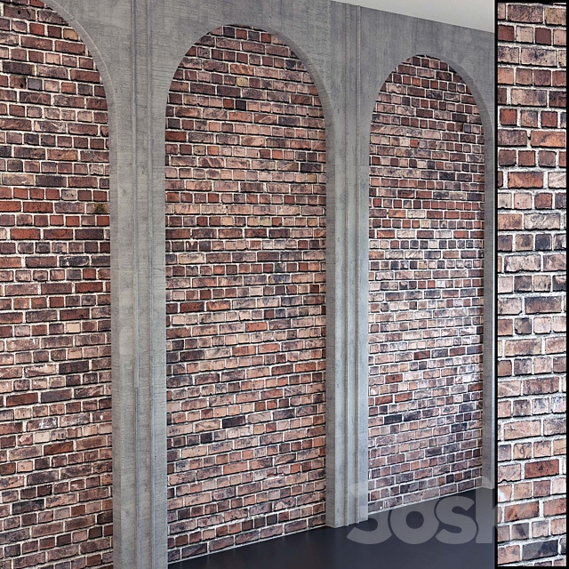 Wall Panel 135 3DS Max Model - thumbnail 2