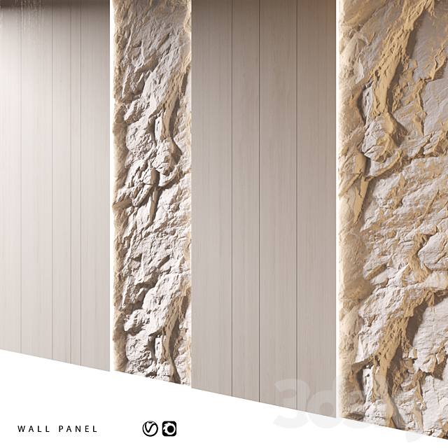 Wall Panel | 16 3ds Max - thumbnail 3