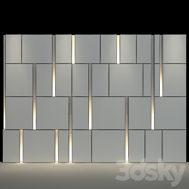 Wall Panel 17 3DS Max Model - thumbnail 2