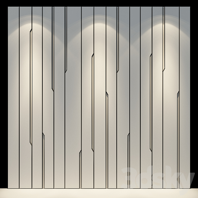 Wall Panel 19 3DS Max Model - thumbnail 2