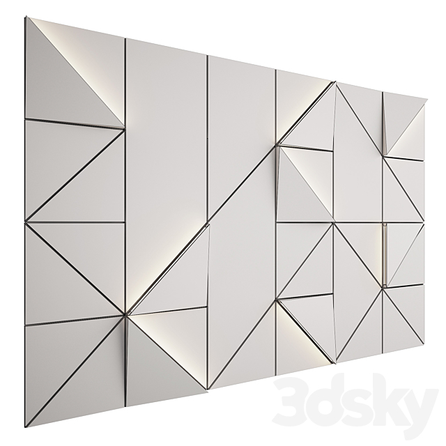 Wall Panel 19 3DS Max Model - thumbnail 2