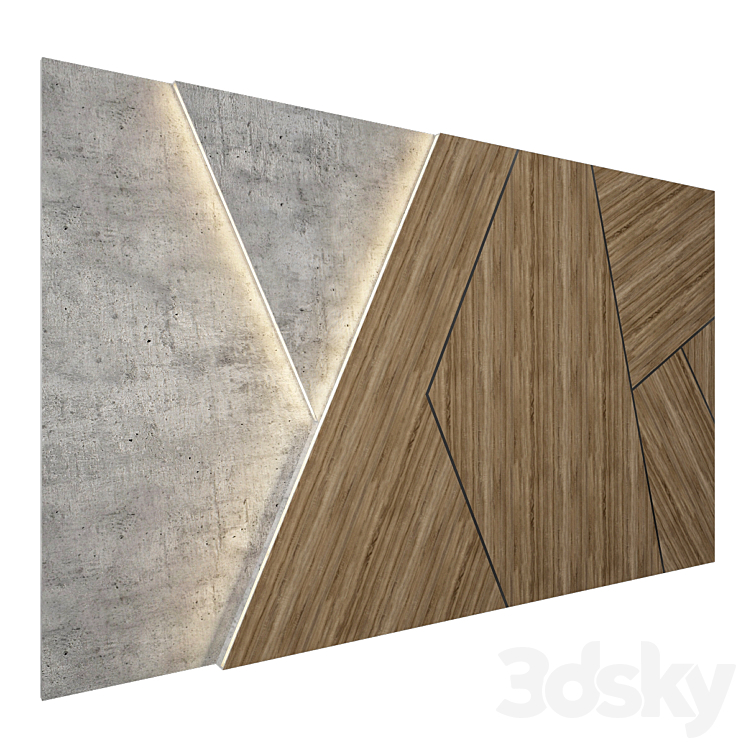 Wall Panel 20 3DS Max - thumbnail 2