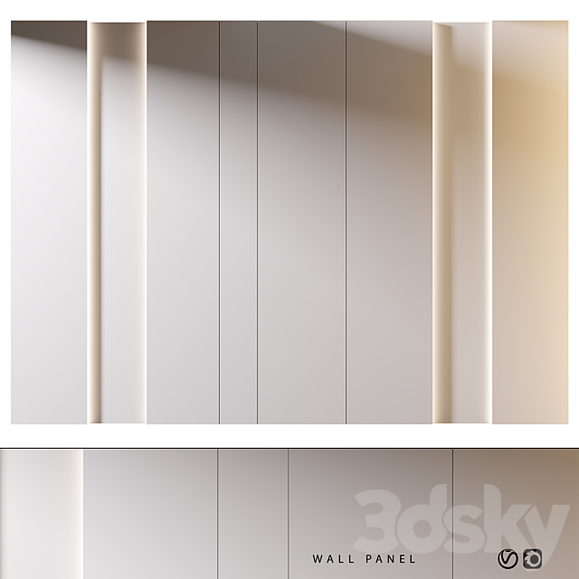 Wall Panel | 21 3ds Max - thumbnail 1