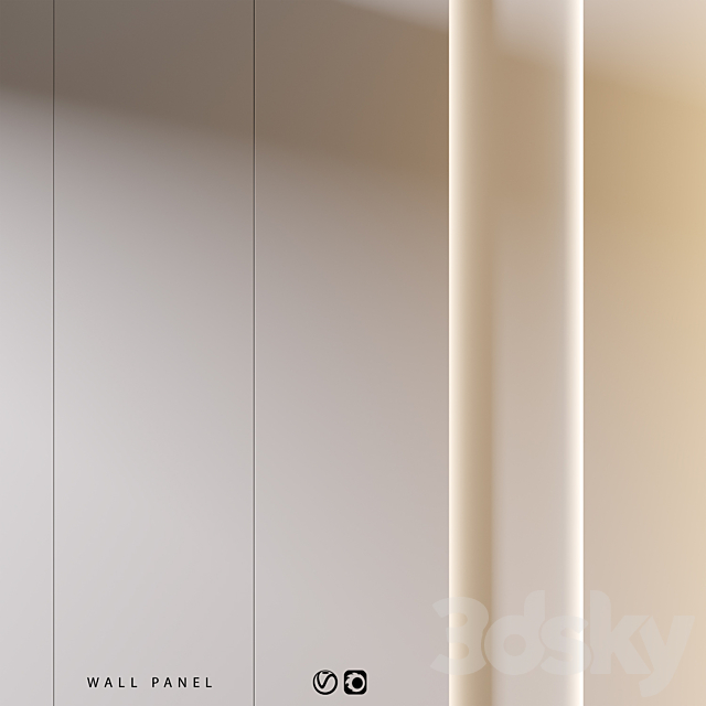 Wall Panel | 21 3ds Max - thumbnail 3