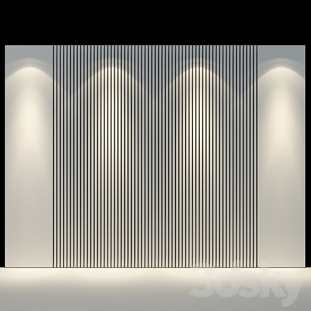 Wall Panel 21 3DS Max Model - thumbnail 2