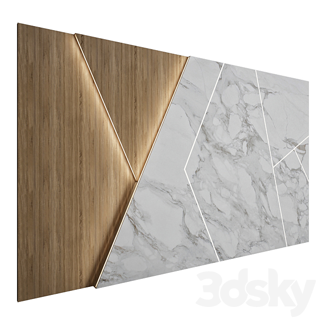 Wall Panel 22 3DS Max Model - thumbnail 2